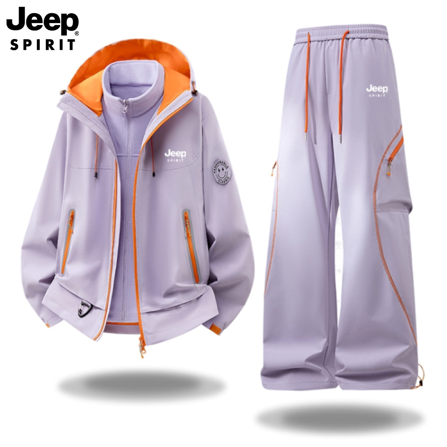 Уличная куртка JEEP three-in-one, осенне-зимний женский костюм, очень красивый ветрозащитный и водонепроницаемый комбинезон-куртка