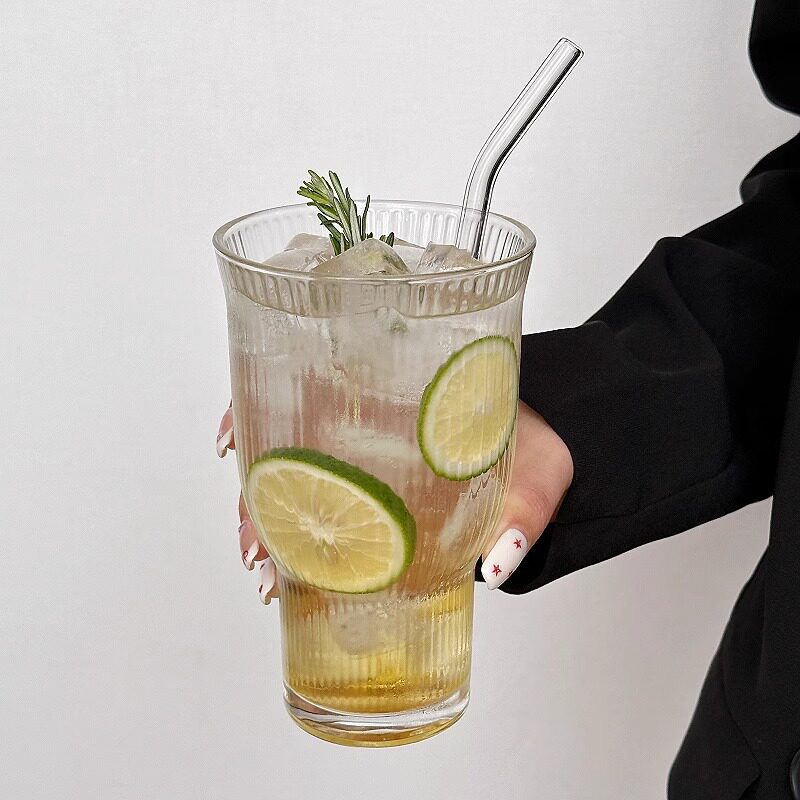 Amphous Life glass стеклянный стакан для воды с широким горлышком и пузырьками , простой ценный стакан для воды большой емкости丨wenye