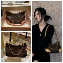 Женская сумка LV Louis Vuitton Boulogne Старый цветок с одним плечом, сумка с рогами, подмышка M45832