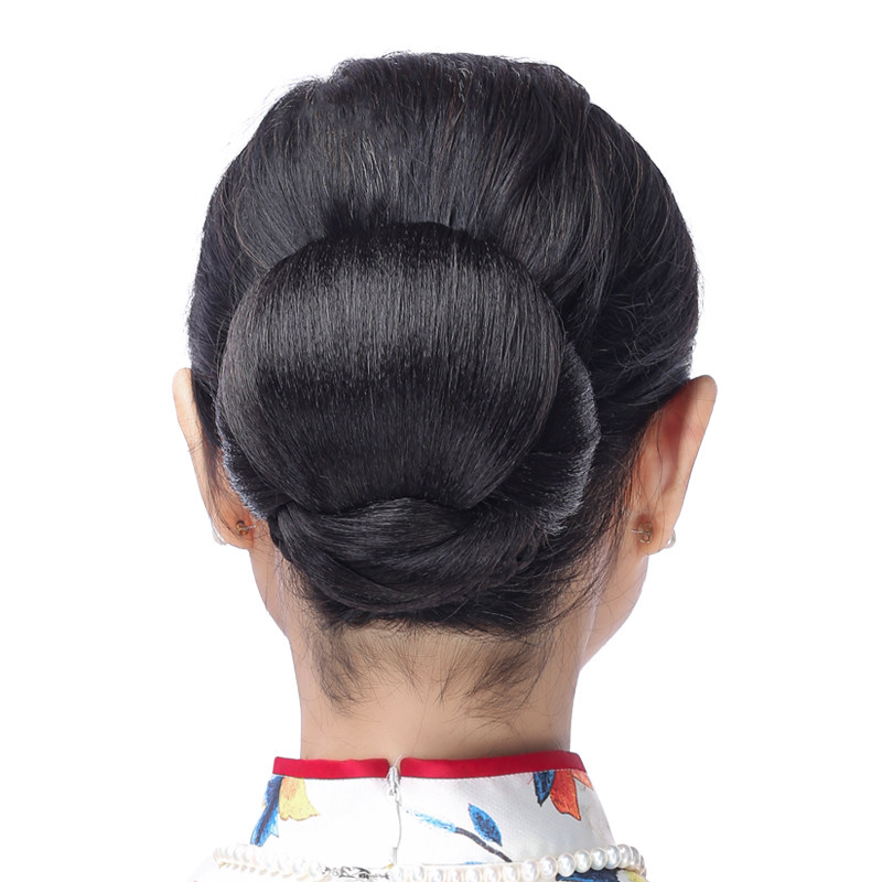 Модный парик в виде пучка, имитация мешка для волос с фрикадельками cheongsam