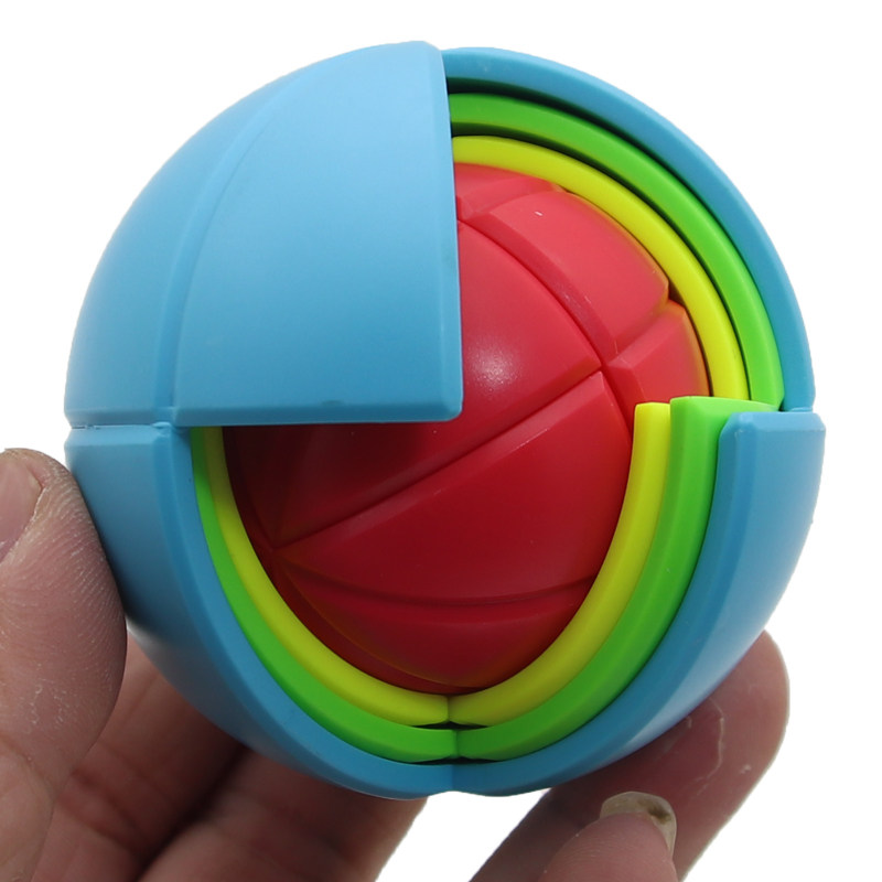 Qiyi Wisdom Ball Кубик Рубика 3D сферическая головоломка Сила мозга Сплошной цвет Веселое развивающее мышление детские игрушки для студентов