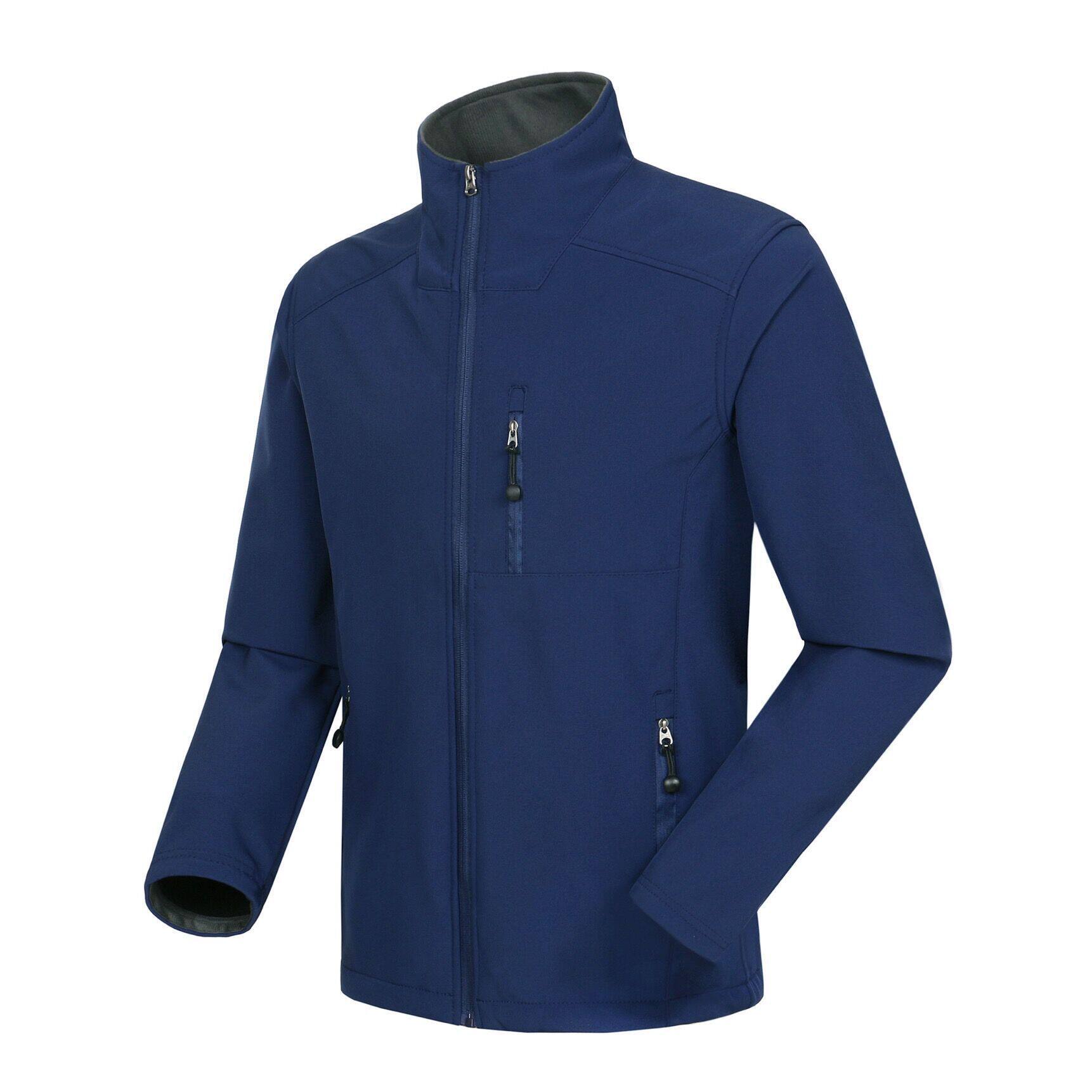 Outdoor Jacket Men's Autumn/Winter Stretch Mountaineering Clothing with Stand up Collar, Windproof and Waterproof Single Clothes