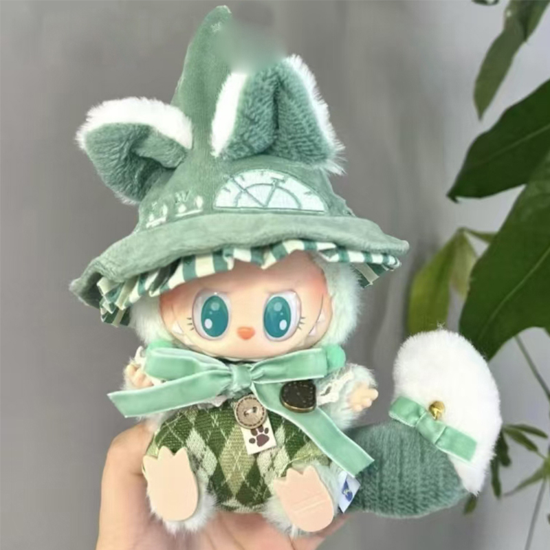 виниловая детская одежда labubu одного, двух, трех поколений, одежда с подвесками для кукол Labubu, костюм фокусника для вечеринок, тренд