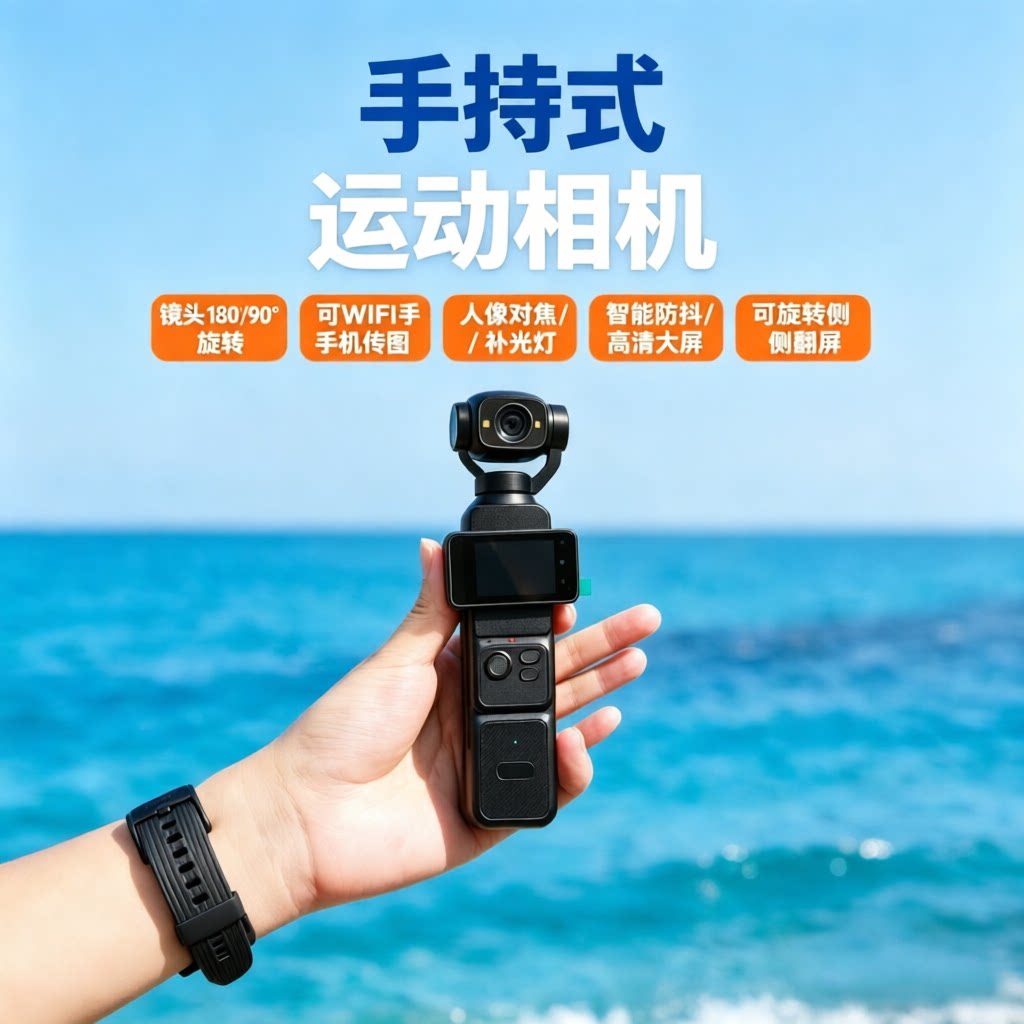 Портативная PTZ-камера Huaqiangbei спортивная камера, снимающая видеоблог, артефакт карманной студенческой вечеринки, портативный рекордер