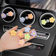 Car mounted perfume air conditioner air outlet accessories ins wind 2023 new creative flower interior decoration products