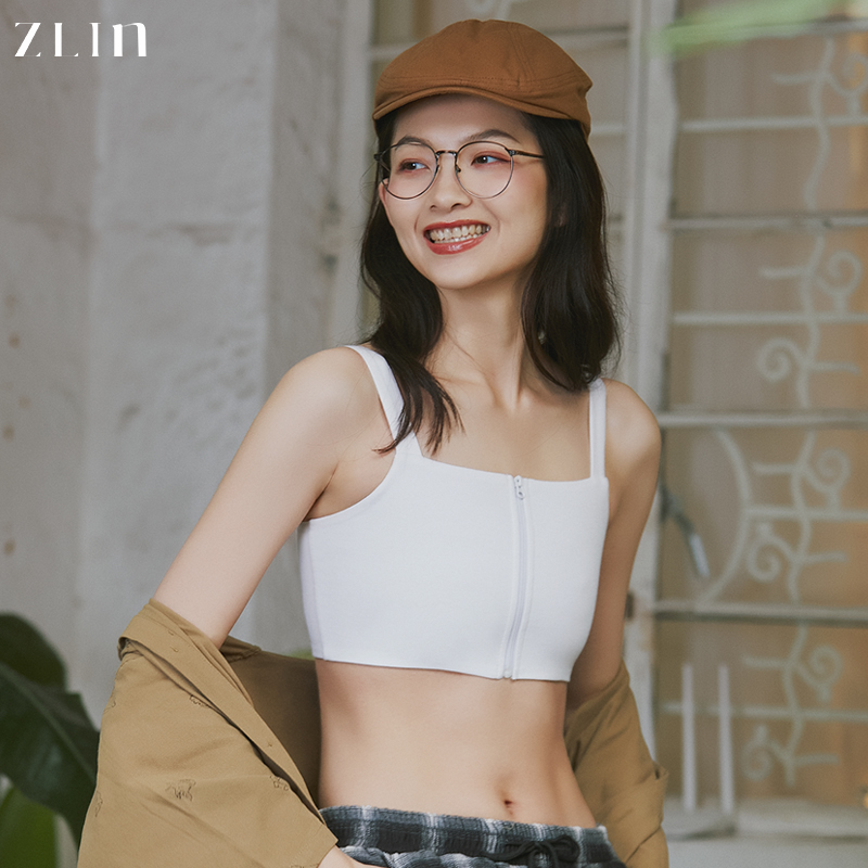 Female breasts stretched out underwear with large breasts and small suspenders for students wrapping their chests to prevent shock-reducing chests and flat chests to prevent leakage