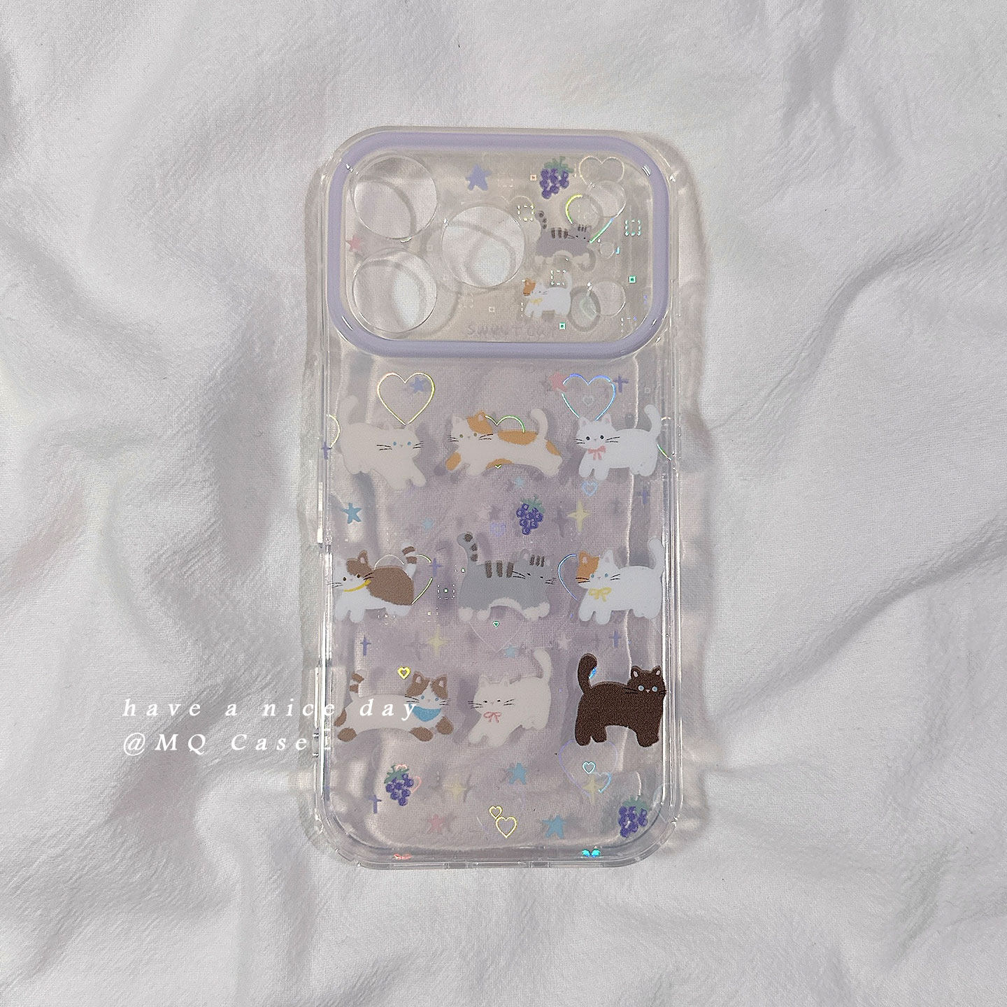 Ins purple radish in love with a cute little cat with an apple 17 phone shell iPhone17Promax for a new 16-silicon protection set of 13 silicon 14 against falling 18pro full-fledged female soft.