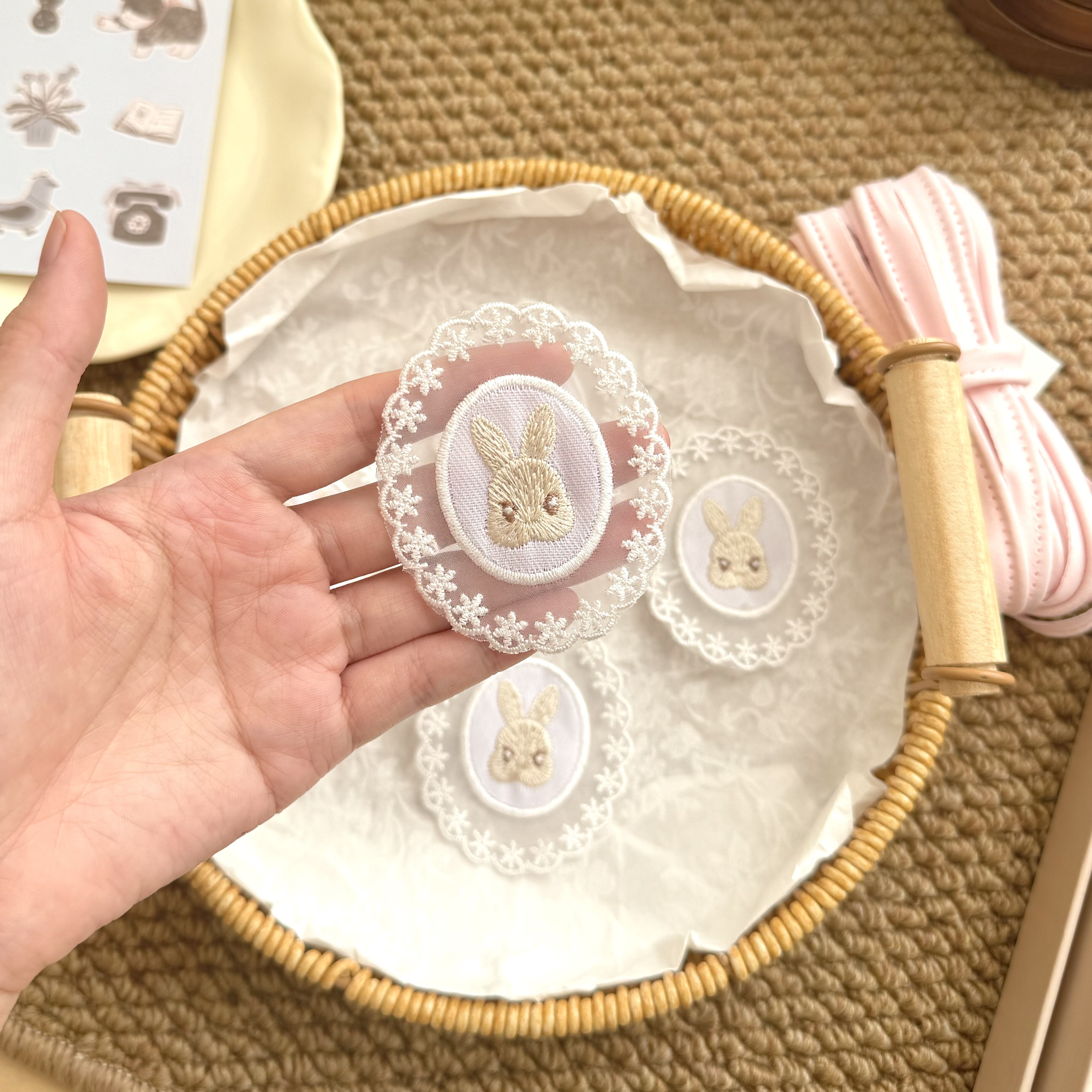 Сладкая корейская вышивка кружевная этикетка швейная ткань diy аксессуары тканевые наклейки тканая этикетка патч кружевной материал