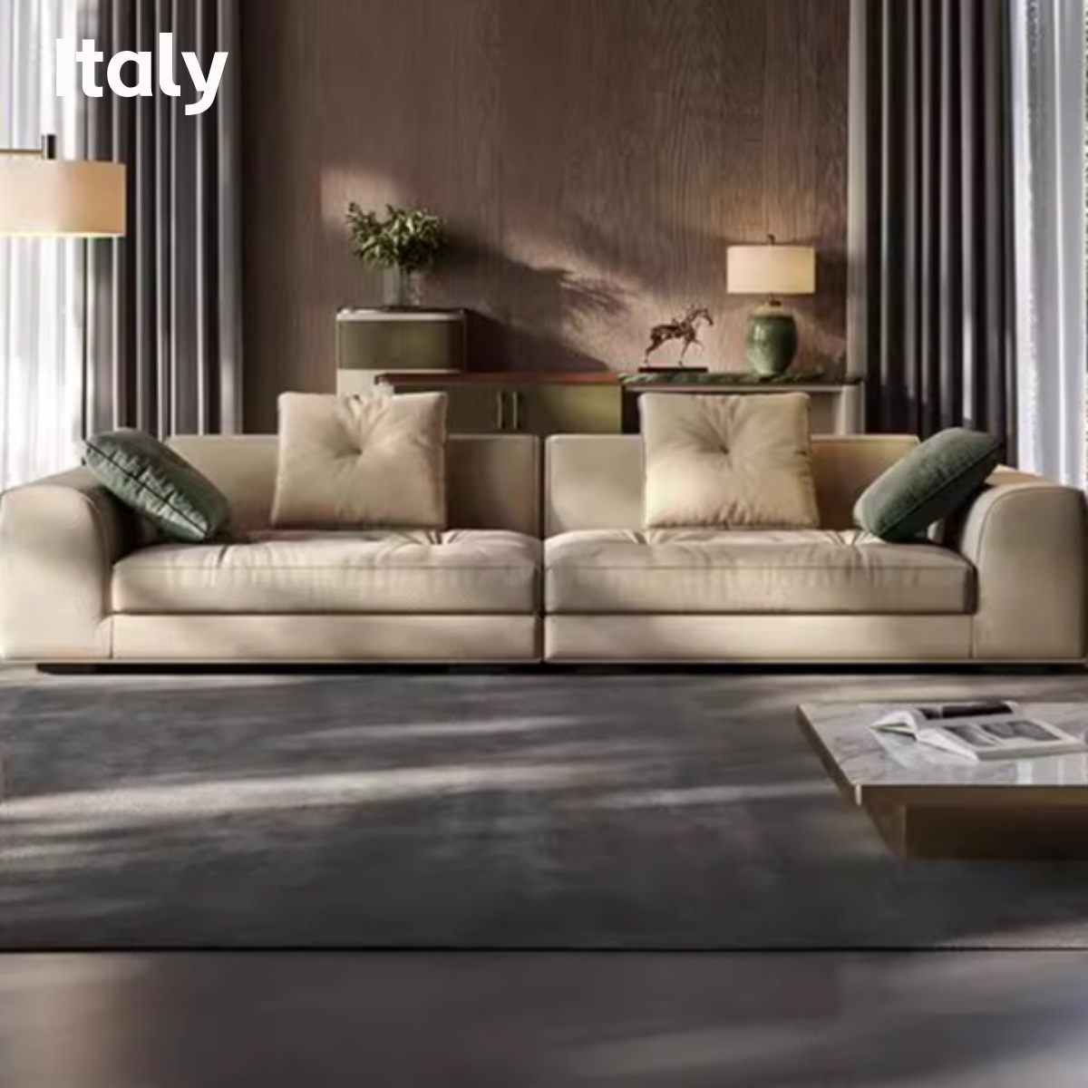 Тканевый диван простой и современный большой одноуровневый диван для гостиной дизайнерский трехместный диван из высококачественного хлопка и льна