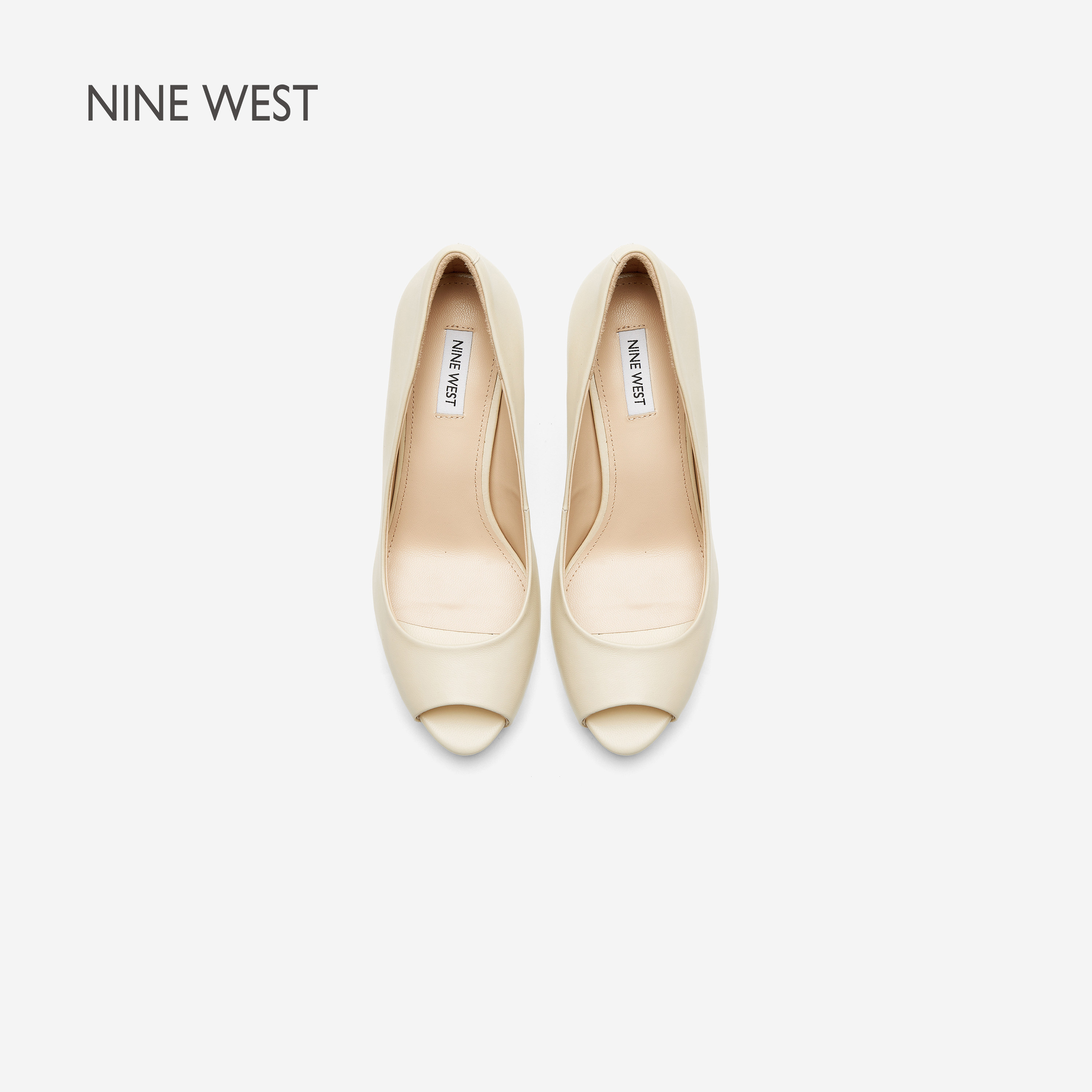 Женские босоножки Nine West/Jiuxi Gilt phantom fish mouth; коллекция 2026 года; сезон лето; новые модные босоножки на высоком каблуке с открытым носком