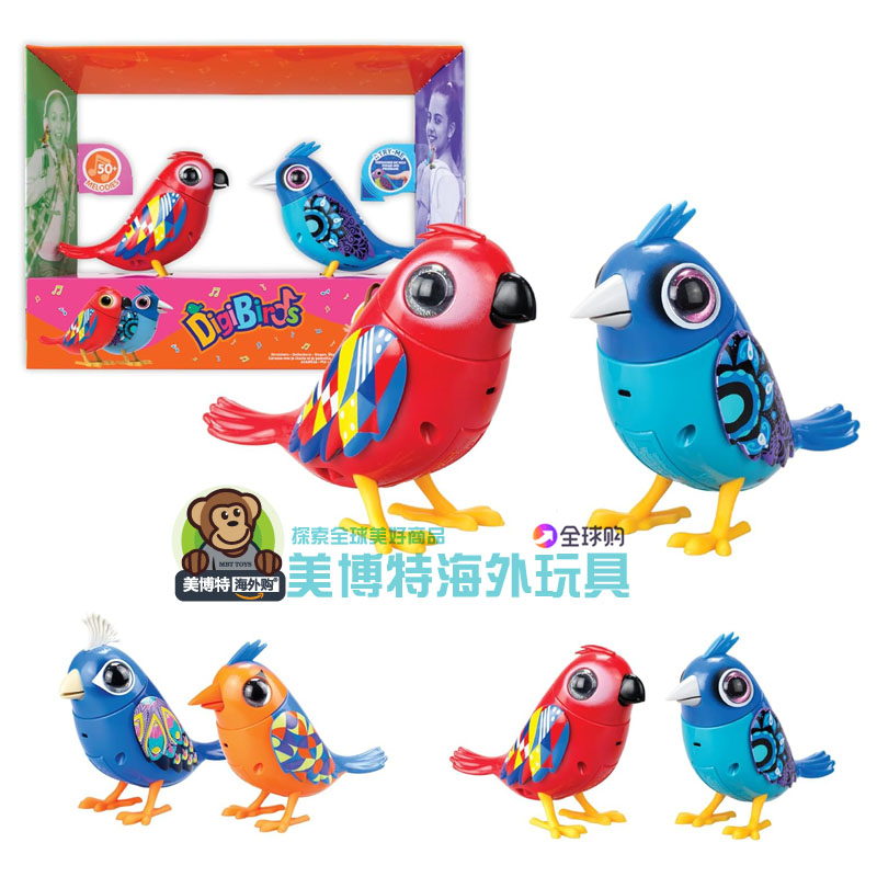 DigiBirds Американская аутентичная птица-родственная душа, интерактивная поющая игрушка-кукла-питомец, более 50 мелодий