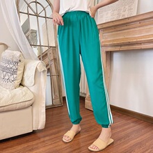 Cotton silk leggings for women in spring and summer, with a high waistline and a loose and slimming fit. This is a slim and casual Harun pants, a versatile yoga pants for women