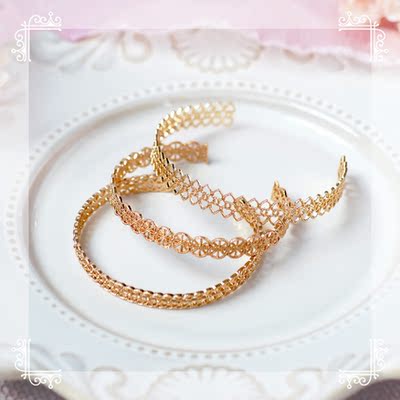 taobao agent R.I.A家『头箍』金属铜制蕾丝风发箍三分bjd sd dd娃用头饰X270