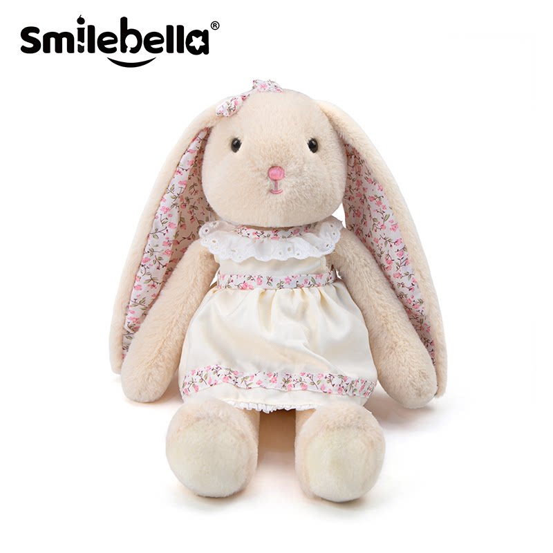 Плюшевая кукла SmileBella в платье вислоухого кролика, спящая с успокаивающей тряпичной куклой-кроликом, подарок на день рождения