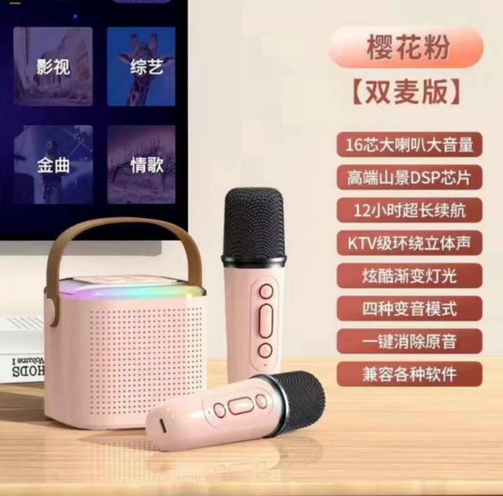 CHDY1 Bluetooth динамик портативный семейный открытый красочный свет многофункциональный караоке динамик длительный срок службы батареи Bluetooth аудио