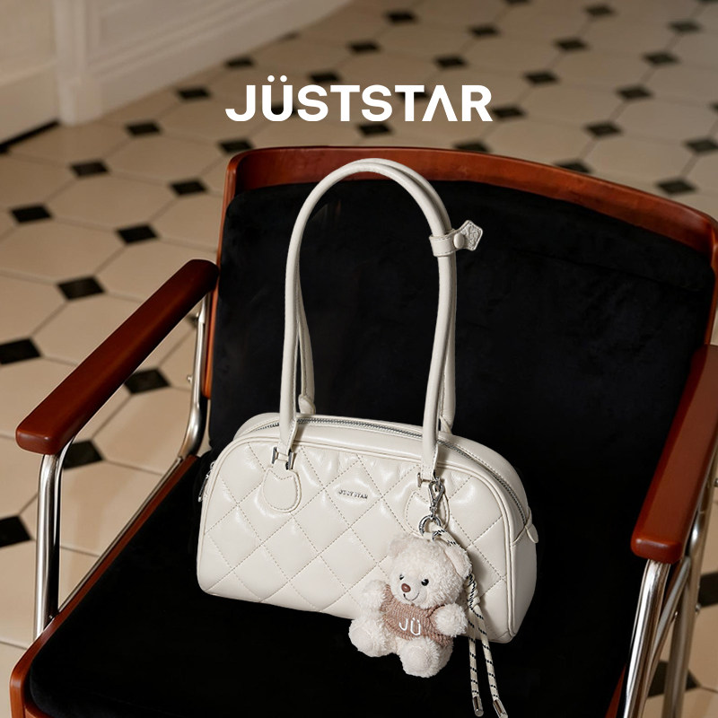 Сумка из вафельного багета Oshina, новинка 2025 года, женская сумка для поездок на работу, Бостонская сумка для боулинга, сумка-подушка для подмышек