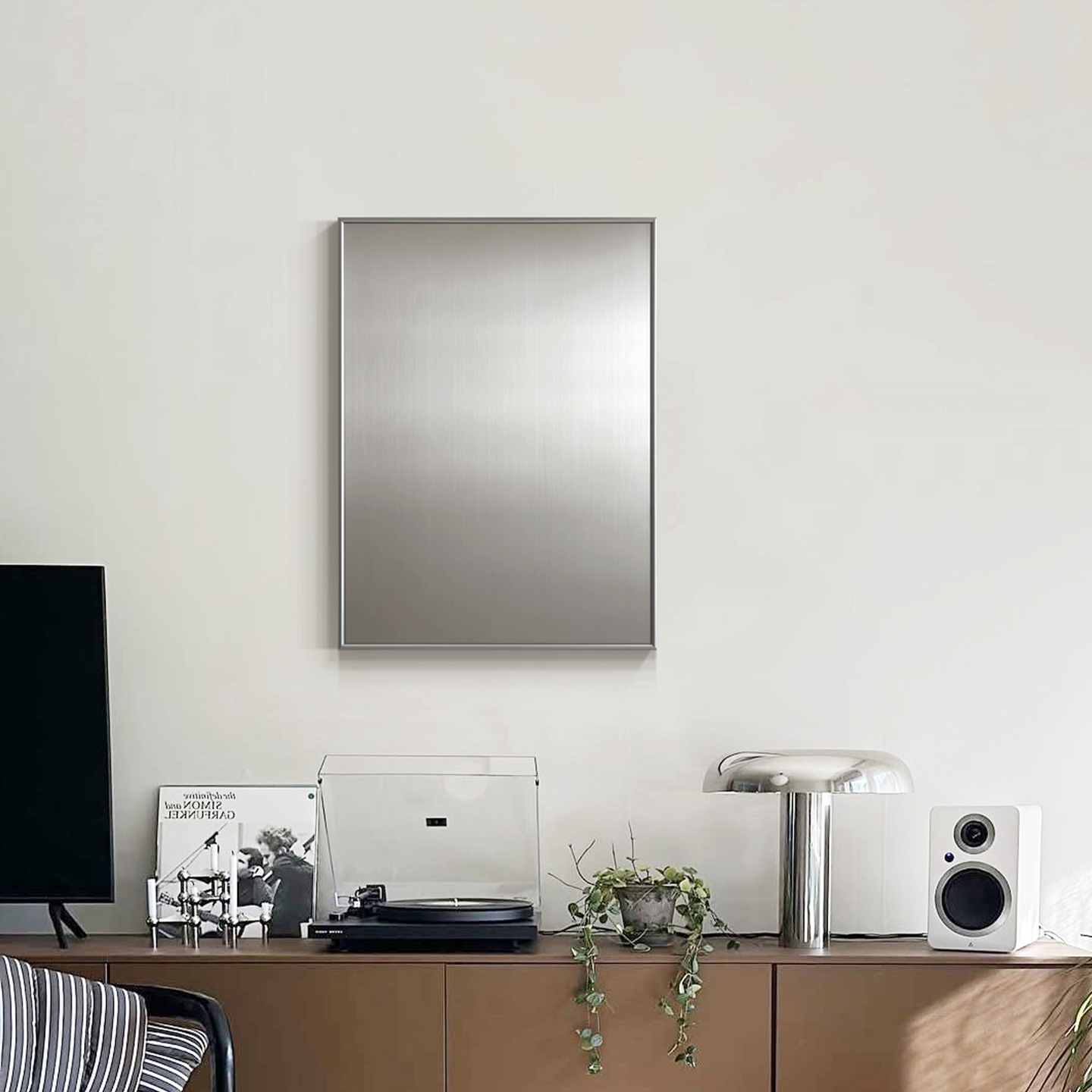 · Магнитная роспись из нержавеющей стали｜ Современная магнитная роспись Bauhaus своими руками при входе в гостиную креативная фотостена