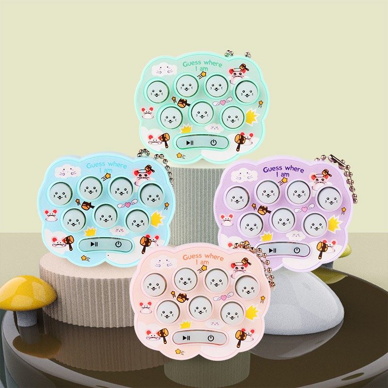 Симпатичный хомяк облако мини портативный игровой приставки hamster beat русская головоломка не режет глаз оформление игрушки