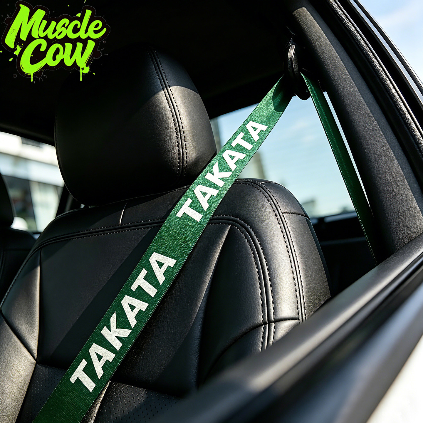 Модификация ремня безопасности TAKATA индивидуальность печать зеленого ремня универсальное украшение интерьера автомобиля стиль ремня безопасности JDM