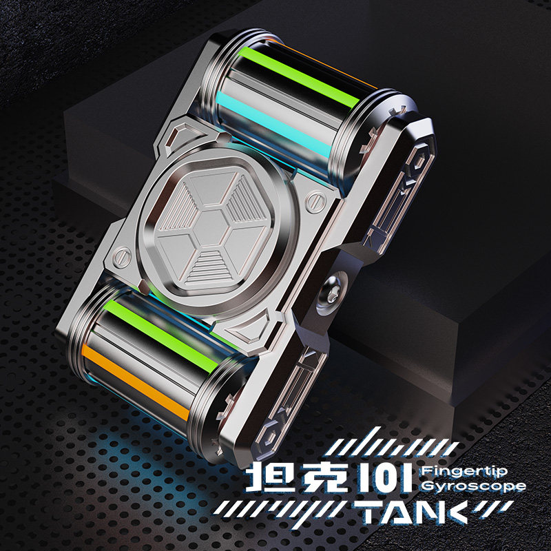 Танк 101 металлический Edc Режущий аппарат Jue Fingertip Gyro Black Технология декомпрессии Артефакт Мальчик Продвинутая игрушка Креативный подарок