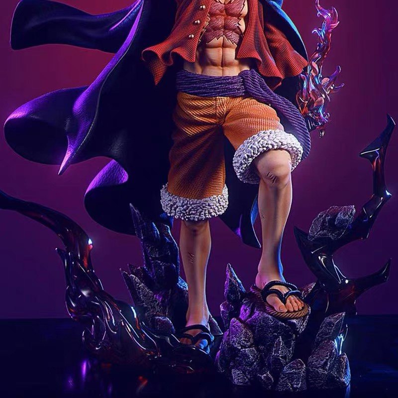 [Флагманский магазин] One Piece New Four Emperors Luffy Red Hair Resonance GK Model Decoration Лимитированный подарок ручной работы на день рождения
