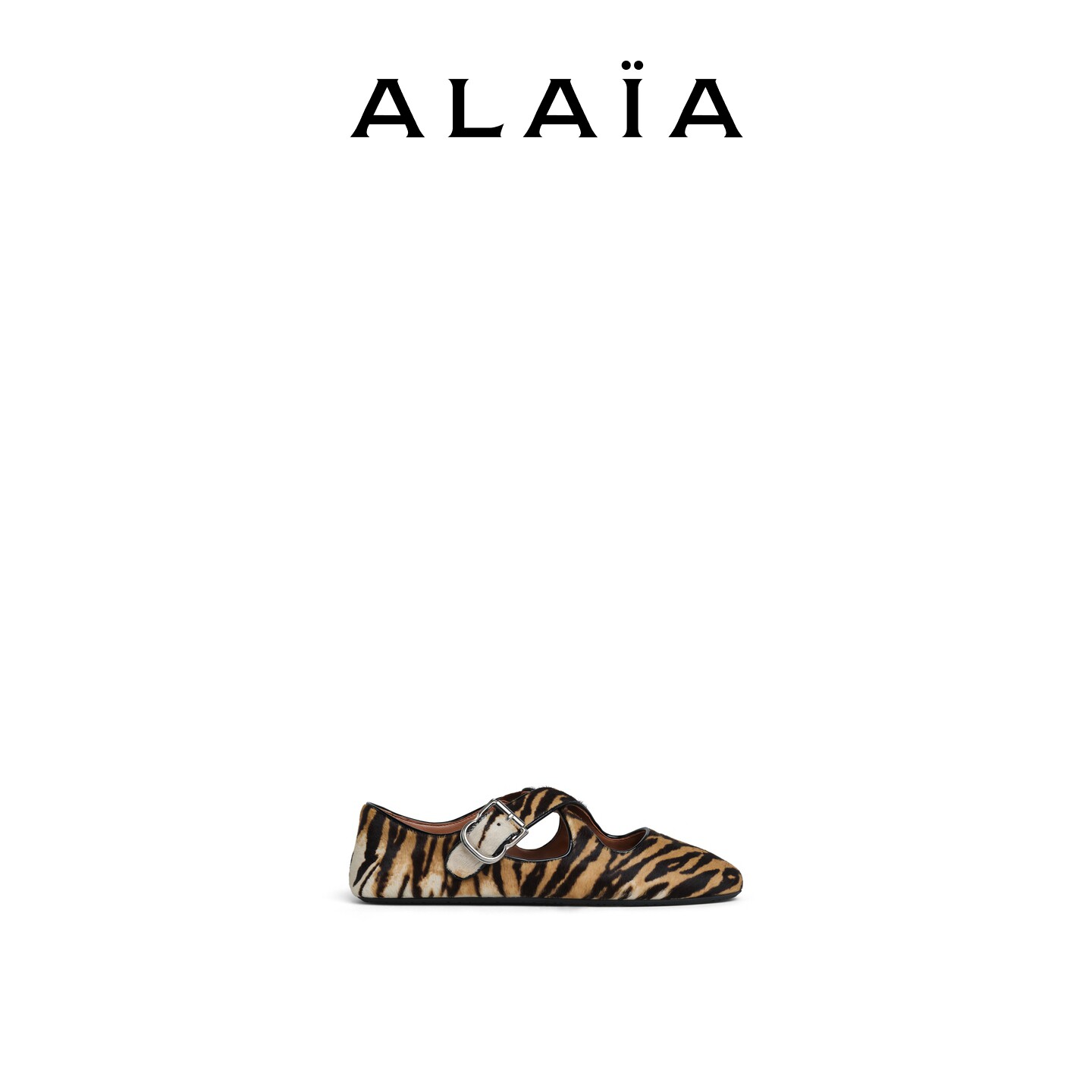 Перекрещивающиеся ленты ALAIA Alaia, балетки на плоской подошве из матовой воловьей кожи