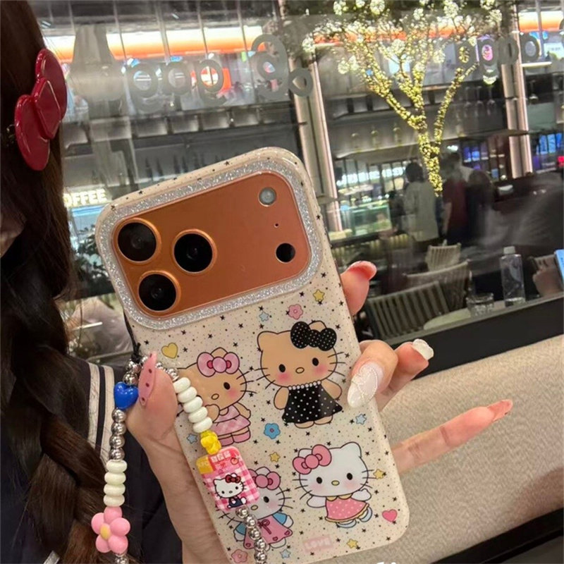 kekx ins风可爱星星猫咪适用于苹果18promax手机壳17新款iphone16pro手链15pm韩系18防摔13小众14少女Pro全包