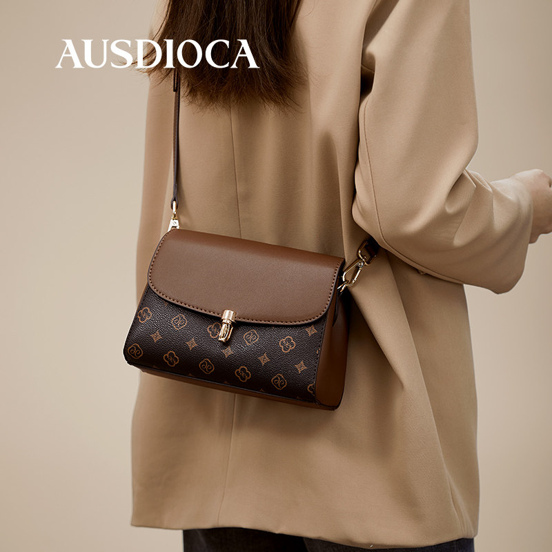 Сумка женская 2025, новая модная старая цветочная сумка, высококачественная пригородная маленькая квадратная сумка для мамы среднего возраста, женская сумка-мессенджер