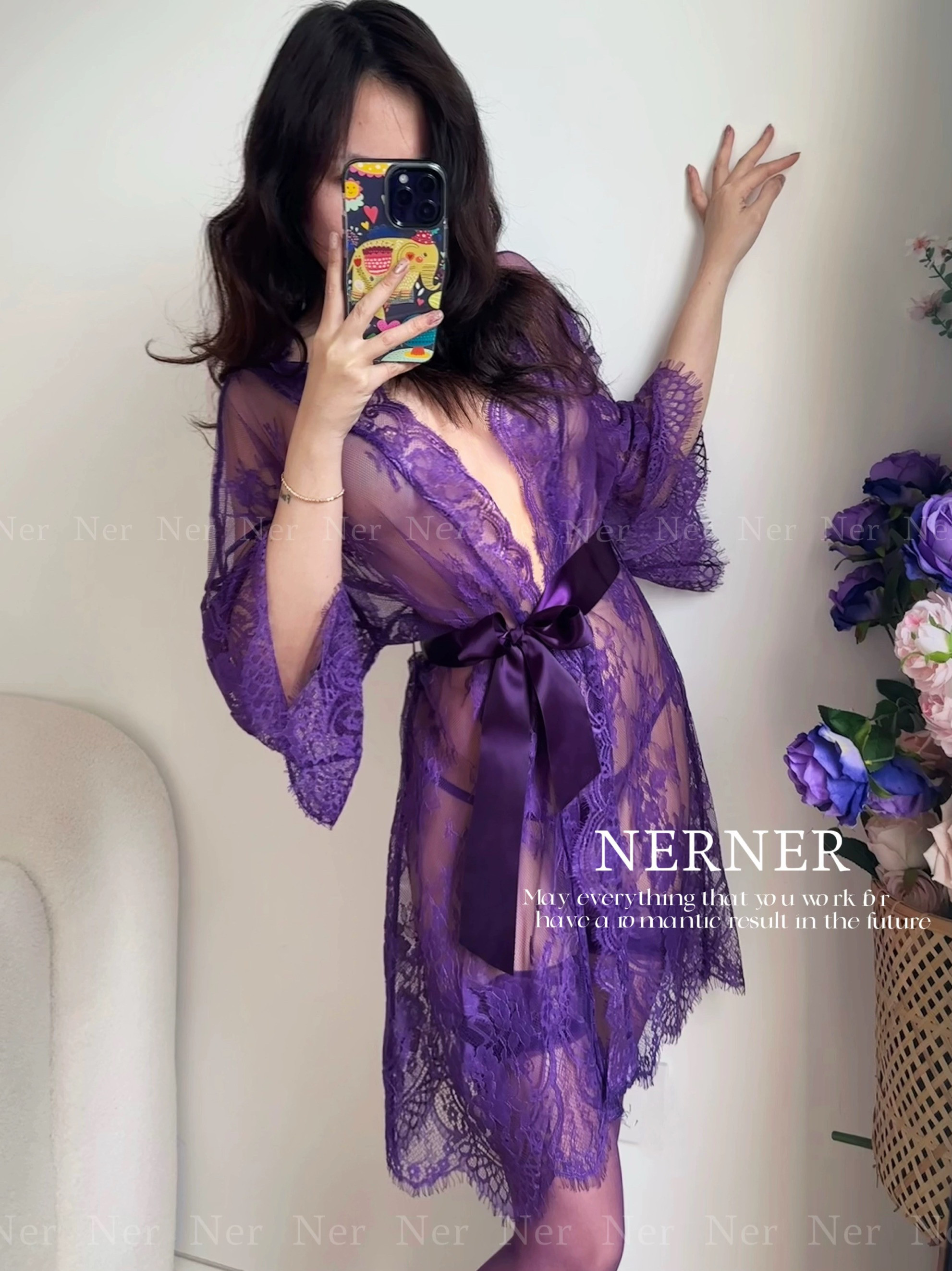 NERNER clear eyes * новая полая кружевная сексуальная ночная рубашка pure desire свободного кроя большого размера, универсальная ночная рубашка для женщин