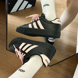 Adidas Daily 4.0 Женская обувь Adidas в стиле ретро, черная пудра, классические повседневные кроссовки с низким вырезом, KH8004