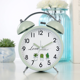 Креативный металлический светящийся будильник Hanshi в спальне для студентов, специальный артефакт для пробуждения, настольные детские бесшумные часы HA21