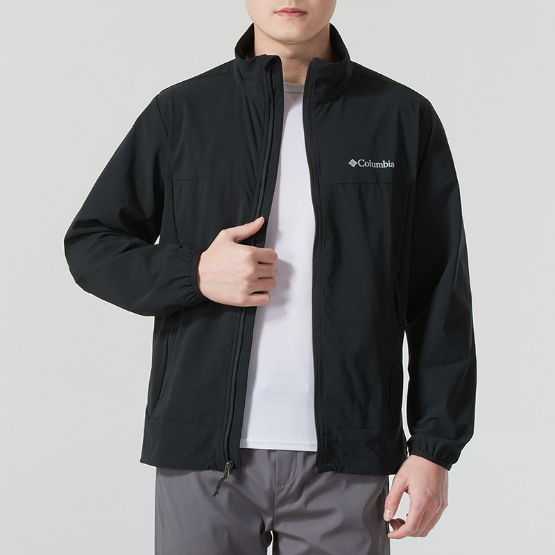 Куртка Columbia soft shell, мужская осенняя новая уличная ветрозащитная спортивная одежда, мужская куртка с воротником-стойкой WE5801