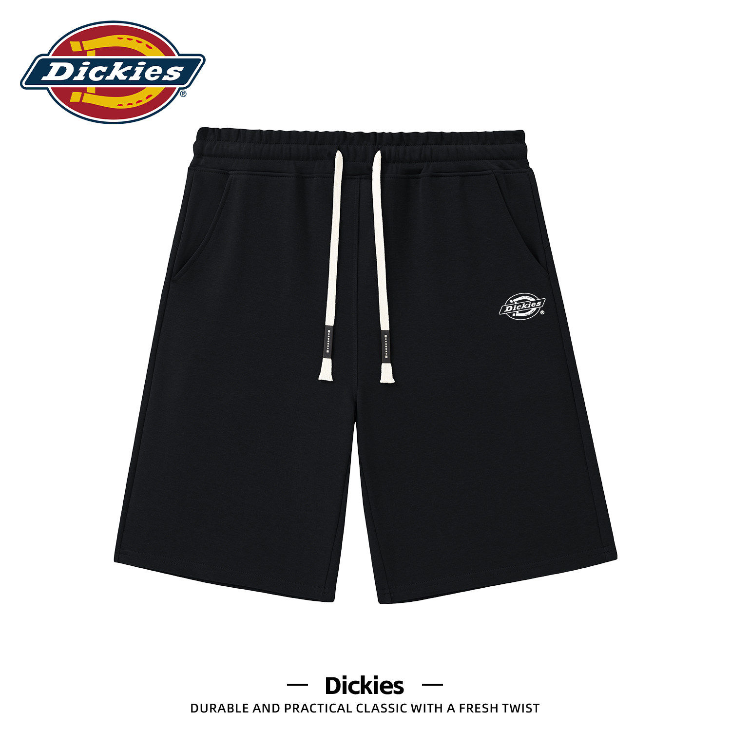 Dickies/ серые шорты с цветочным рисунком в пять точек, мужские летние новые дышащие прямые повседневные брюки 2026, спортивные штаны