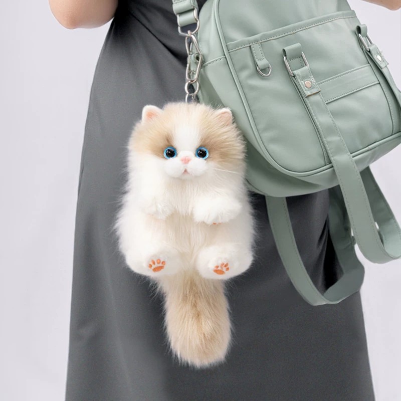 Имитационная кукла-марионетка, маленькая кукла-кошка, кулон, детский подарок на день рождения, плюшевая игрушка, кукла-компаньон для детей
