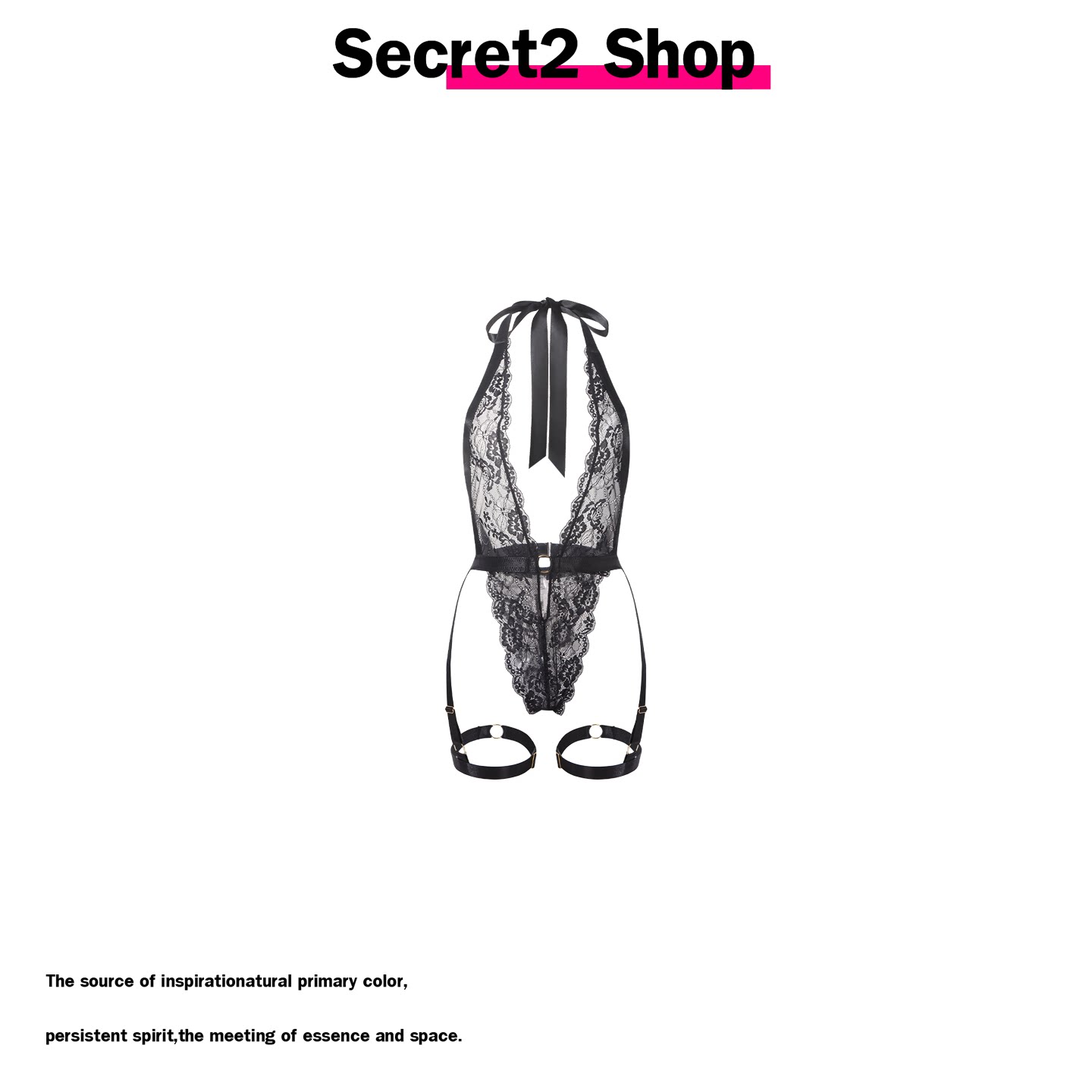 Secret2 Shop Королевская сестра воздержания, сексуальное искушение, Интригующий глубокий V-образный вырез, сексуальное цельное нижнее белье на бретельках