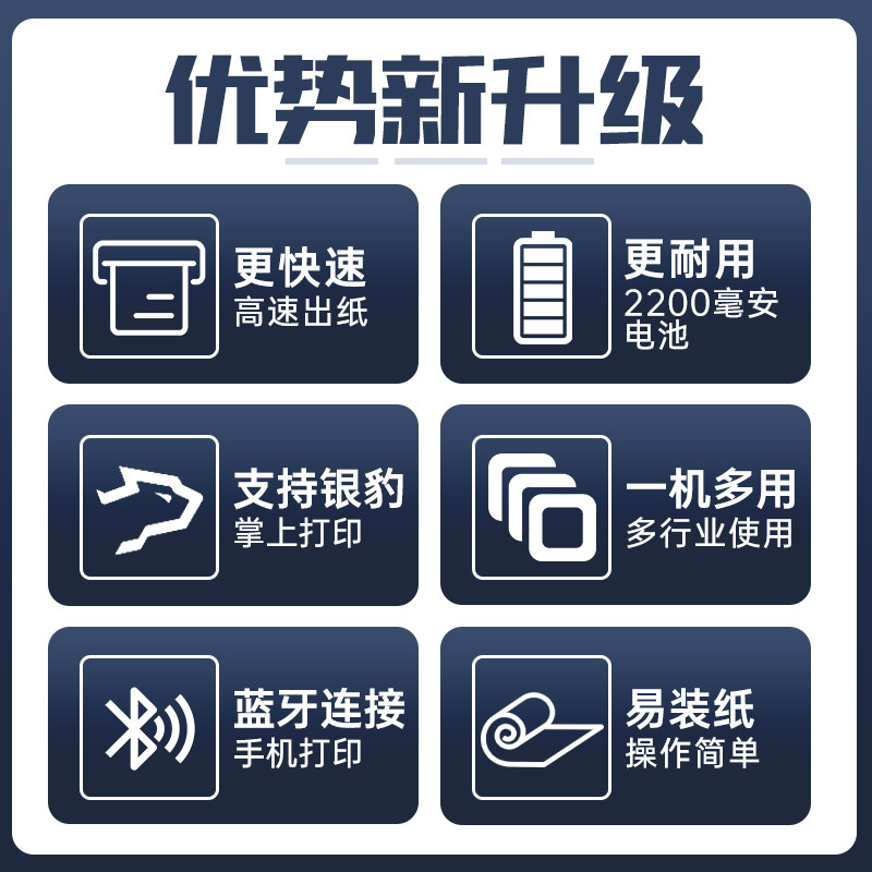 Термопринтер Bluetooth Jiabo PT380 портативный 80-миллиметровый беспроводной портативный принтер для мелких купюр Bluetooth-принтер для печати штрих-кодов PT381 принтер самоклеящихся этикеток