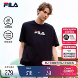 Официальная пара FILA, вязаная мужская рубашка с короткими рукавами, весна 2026, новая повседневная простая крутая хлопковая футболка для женщин