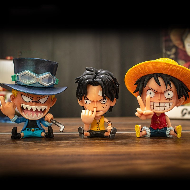 One Piece Q Версия ручной работы полный набор настольных кукол Luso Dajobahang Q версия куклы для украшения периферийных устройств Подарок на день рождения