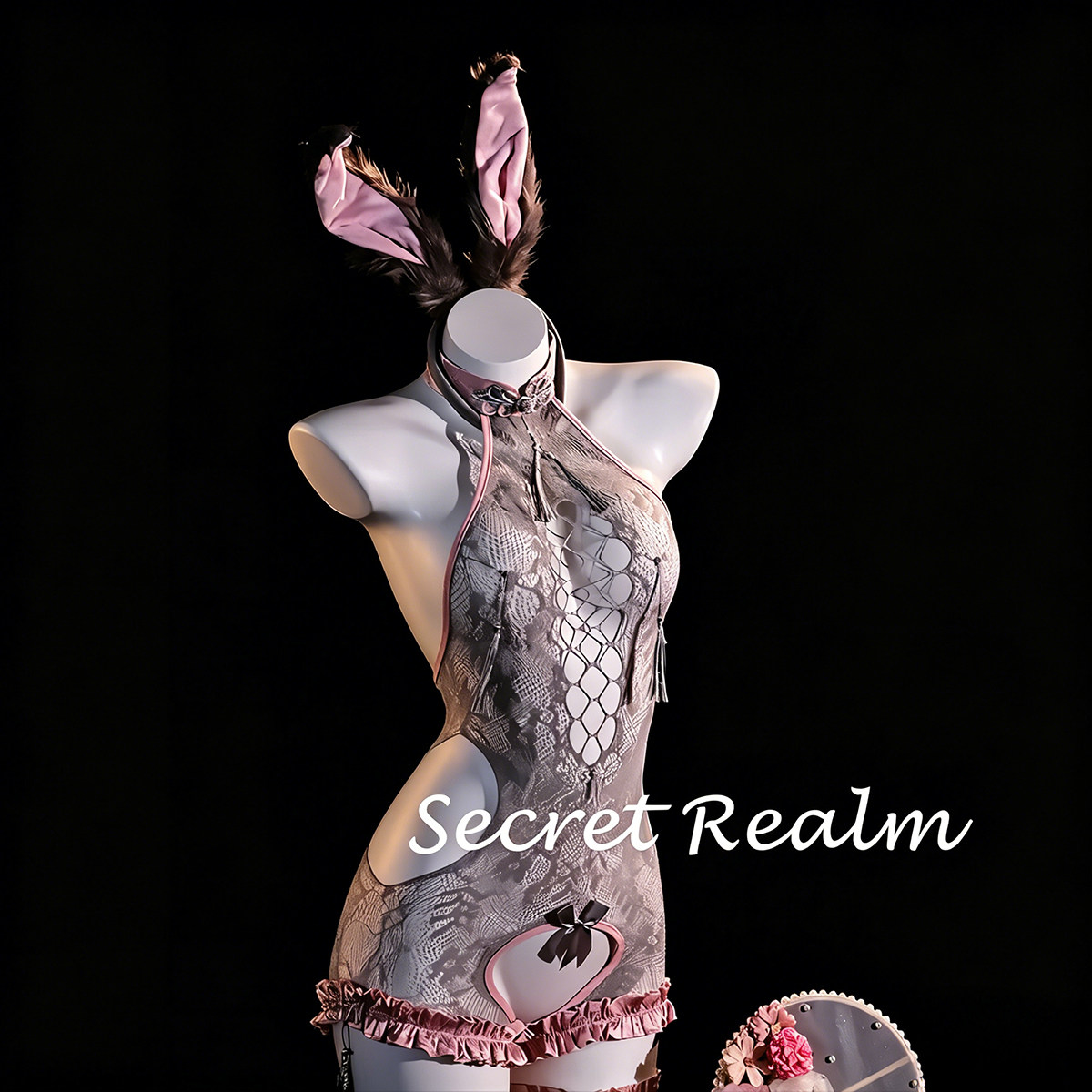 Секретное царство "Sexy net rabbit" сексуальная пижама для девочек-зайчиков, веселое настроение, халат pure desire, цельное нижнее белье qqny