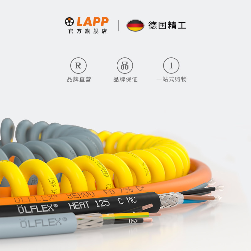 Кабель LAPP 2 3 4-жильный удлинитель с наружным экранированием площадью 1,5 2,5 квадратных метра, провод в оболочке из чистой меди