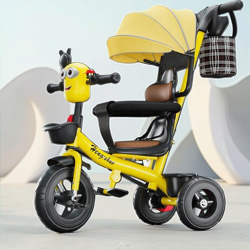 Детский трехколесный велосипед, велосипедная коляска для детей от 1 до 6 лет, детская игрушечная машинка с музыкой, легкая детская коляска