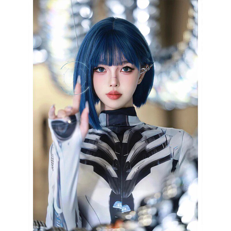 Cyberpunk bodysuit sexy cyborg cosplay role-playing nightclub stage costume