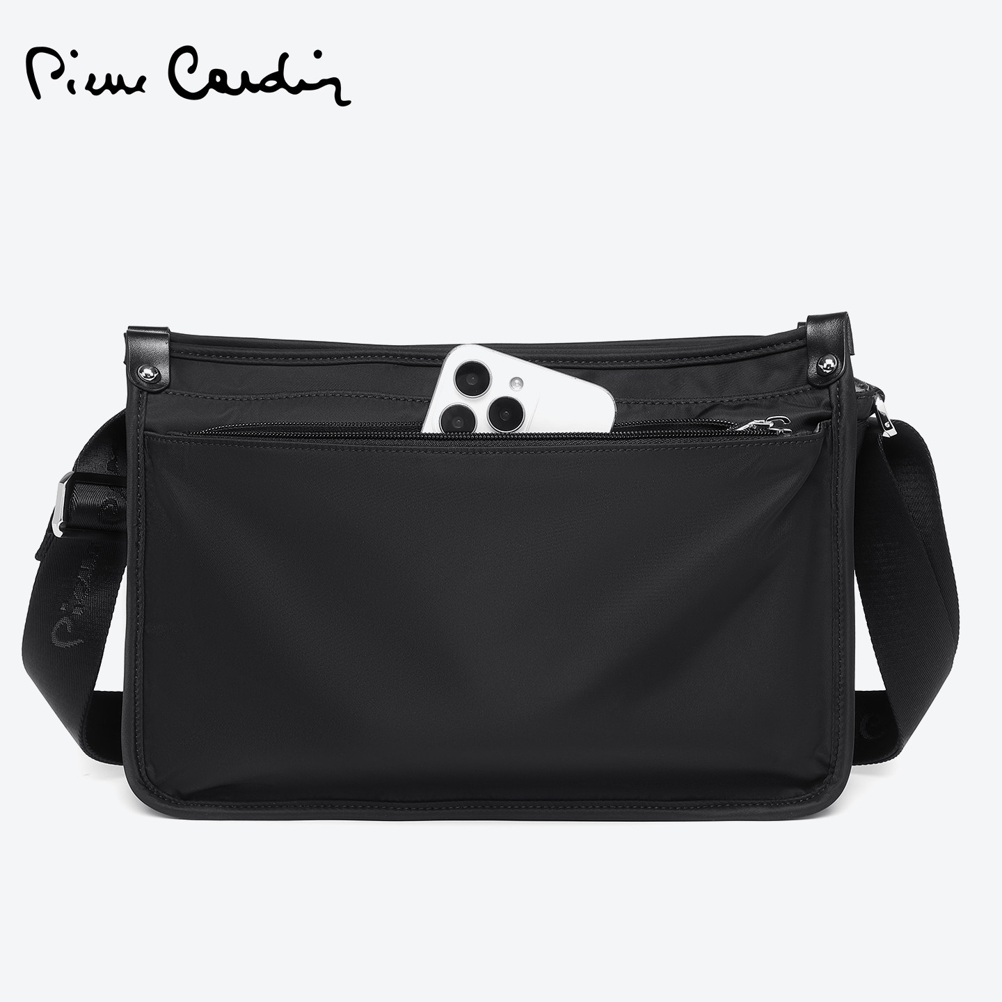Мужская сумка-мессенджер Pierre Cardin, мужская сумка через плечо, повседневная многофункциональная сумка для поездок на работу большой емкости, портативная