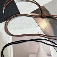 Belt decorative accessories design dress knotted skirt sweater new leather rope fashion versatile simple belt