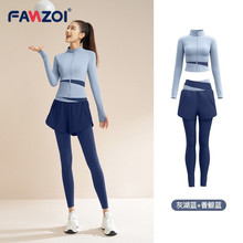 FANZOI Yoga Set 32024 New Fitness, Sports, Running, Slimming, Colorful Design, Yoga Dress