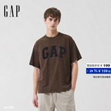[Одобрение Cheng Yi] Мужская и женская одежда Gap 2026, ранняя осень, новая футболка с логотипом и круглым вырезом с короткими рукавами 891614