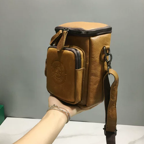 Ретро кожаная небольшая сумка, сумка на одно плечо