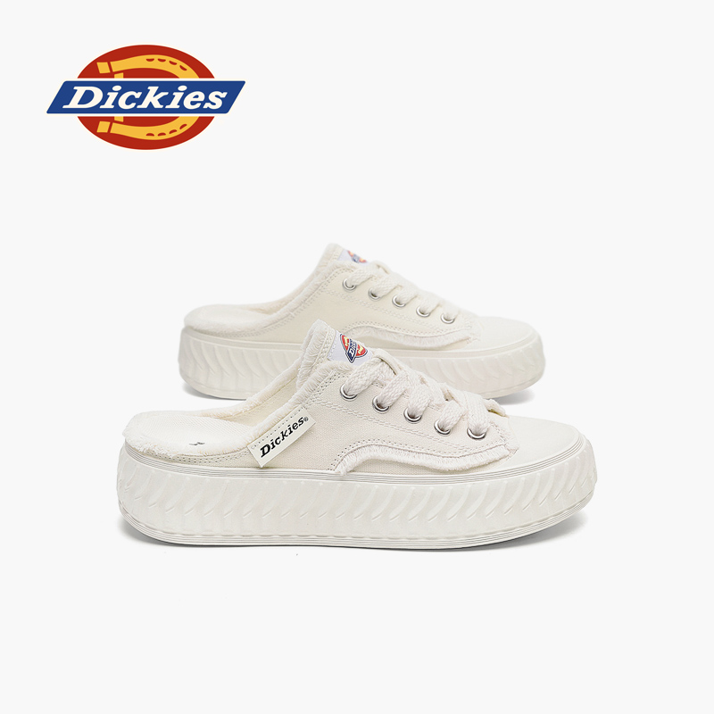 Dickies/ парусиновая обувь; женская летняя новая стильная обувь на толстой подошве с одной педалью для ленивых; дышащая повседневная обувь; женская обувь baotou half-drag
