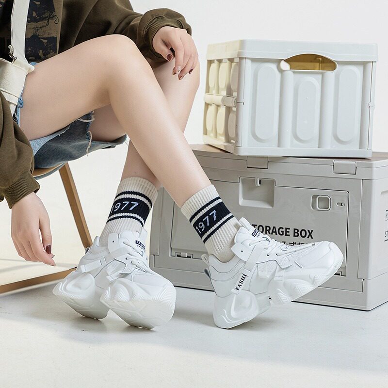 Mostarsea 巨显腿长~ 厚底老爹鞋女2026秋冬新款百搭休闲运动女鞋