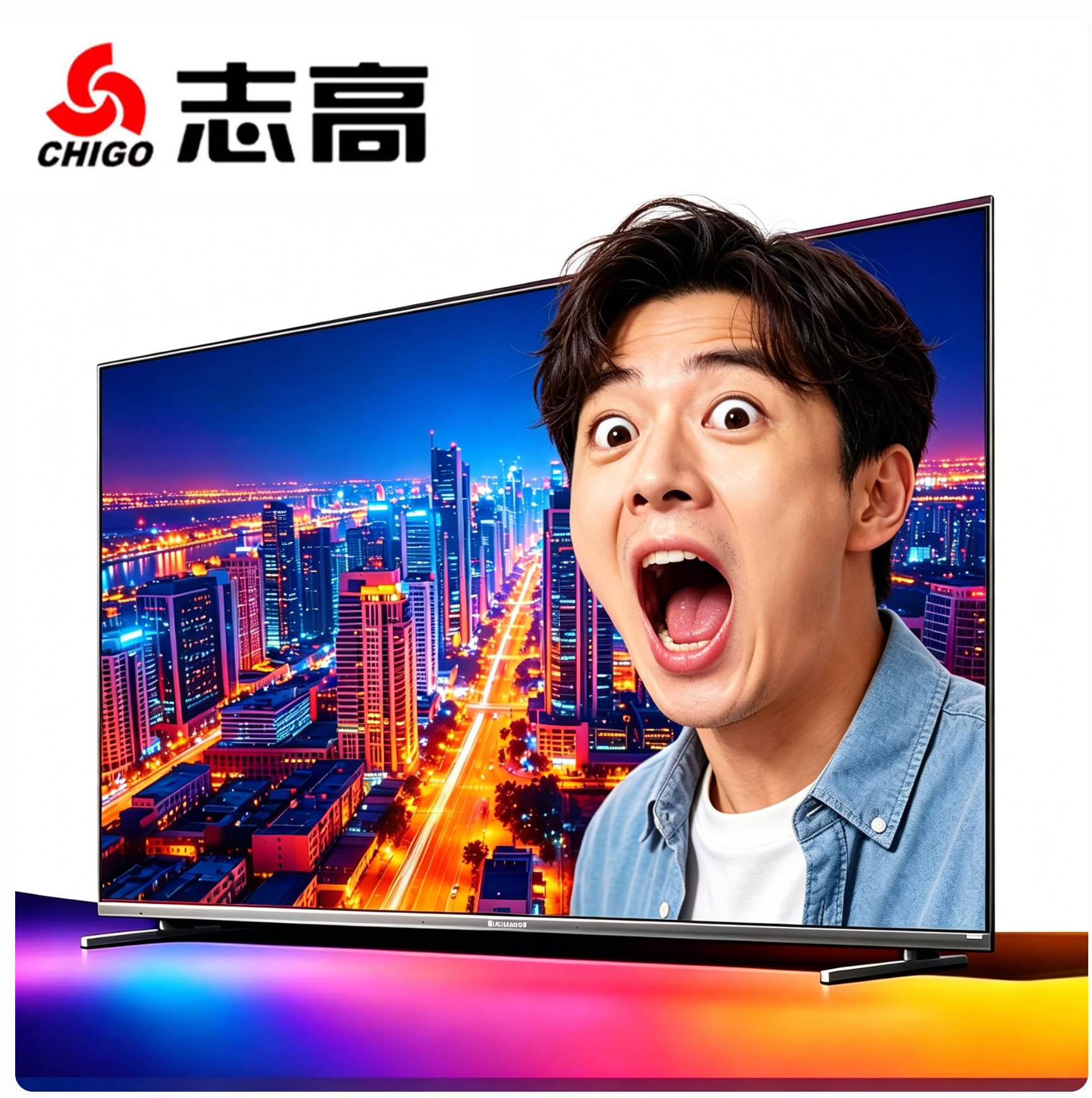Телевизор CHIGO CHIGO LCD 32/39/43/50/55/65/70/75, сеть 85 HD, 100 дюймов